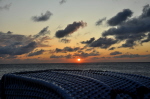 ma's atelier Strandkorb im Sonnenuntergang Bojendorf auf Fehmarn